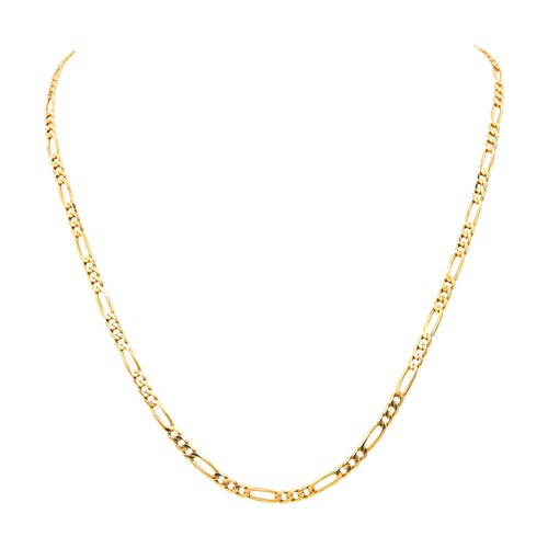 Collier Collier maille Figaro en or rose 18 carats 58 Facettes 4791188CN