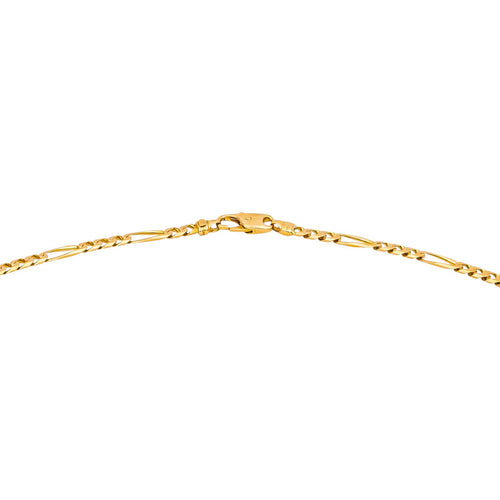 Collier Collier maille Figaro en or rose 18 carats 58 Facettes 4791188CN