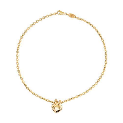Collier Chaumet Cœur Liens - Collier en or jaune et diamants 58 Facettes 4830540CN