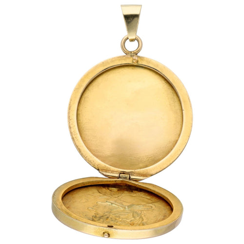 Pendentif Pendentif médaillon camée Art nouveau en or jaune 14k 58 Facettes 9F4E975B7935451C8C10062EC1F07863
