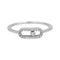 Bague 51 Messika Move Uno - Bague pavée en or blanc et diamants 58 Facettes 4993415CN