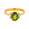 Bague 53 Bague en or jaune 18 carats avec tourmaline et diamants 58 Facettes 4309977CN
