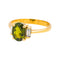 Bague 53 Bague en or jaune 18 carats avec tourmaline et diamants 58 Facettes 4309977CN