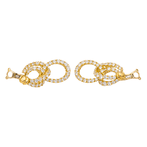 Boucles d'oreilles Piaget - Boucles d'oreilles en or jaune 18 carats et diamants 58 Facettes 3471586CN