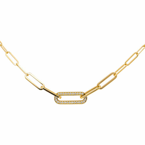 Collier Dinh Van Maillon - Collier en or jaune 18 carats et diamants 58 Facettes 4815888CN