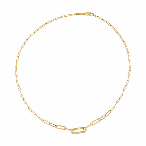 Collier Dinh Van Maillon - Collier en or jaune 18 carats et diamants 58 Facettes 4815888CN