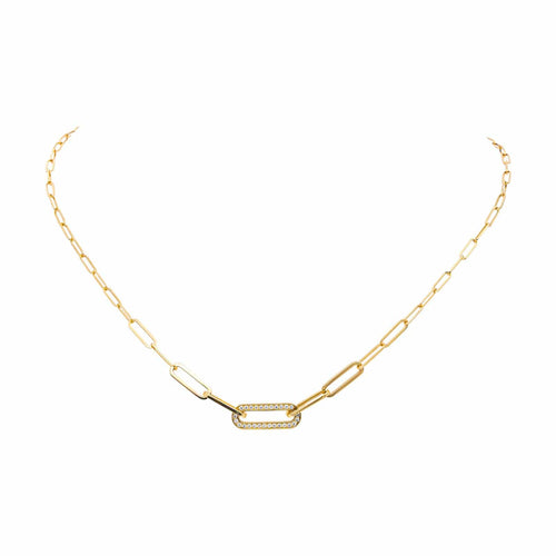 Collier Dinh Van Maillon - Collier en or jaune 18 carats et diamants 58 Facettes 4815888CN