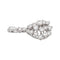 Pendentif Pendentif en or blanc 18 carats serti de diamants 58 Facettes 4776442CN
