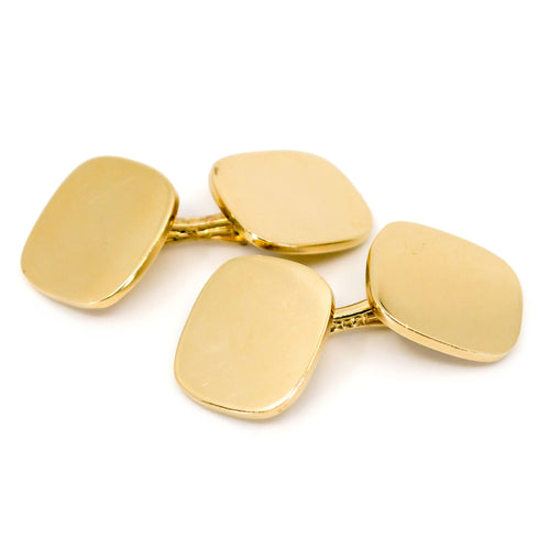 Boutons de manchette Tiffany & Co. - Boutons de manchette Bridge Link en or 14 ct 58 Facettes 12F3061906134FE6B7BE05AC1C190773
