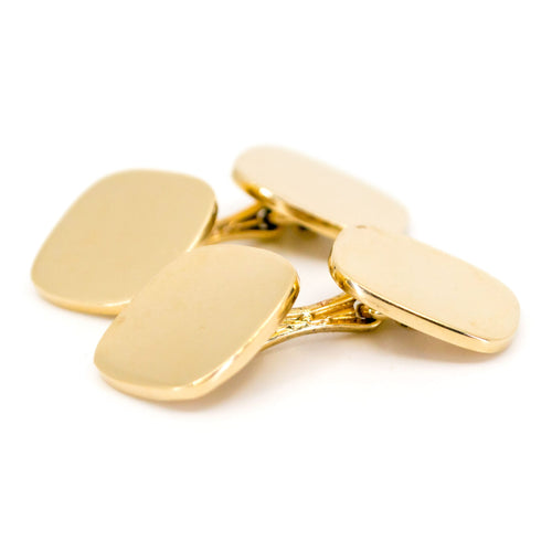 Boutons de manchette Tiffany & Co. - Boutons de manchette Bridge Link en or 14 ct 58 Facettes 12F3061906134FE6B7BE05AC1C190773