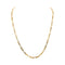 Collier Collier chaîne maille Figaro en or rose 18 carats 58 Facettes 4823794CN