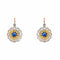 Boucles d'oreilles Boucles d’oreilles dormeuses saphirs et diamants en or rose, or jaune et platine 58 Facettes 4801530CN