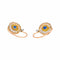 Boucles d'oreilles Boucles d’oreilles dormeuses saphirs et diamants en or rose, or jaune et platine 58 Facettes 4801530CN