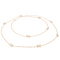 Collier Chaumet Jeux de Liens - Collier sautoir en or rose, diamants et nacre 58 Facettes 1347094CN