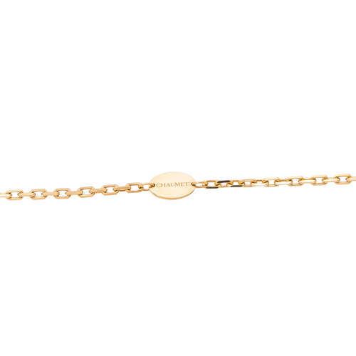 Collier Chaumet Jeux de Liens - Collier sautoir en or rose, diamants et nacre 58 Facettes 1347094CN