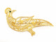 Broche Broche paon en or jaune 18 carats avec diamants et émeraude 58 Facettes 1186435CN