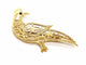 Broche Broche paon en or jaune 18 carats avec diamants et émeraude 58 Facettes 1186435CN