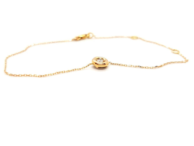 Bracelet Bracelet en or rose 18 carats avec diamant 58 Facettes 579021RV