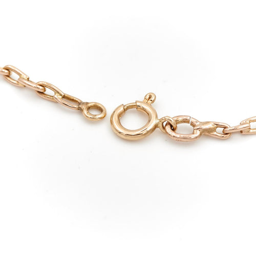 Collier Collier maille forçat en or jaune 18 carats 58 Facettes 1641726CN