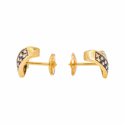 Boucles d'oreilles Boucles d’oreilles en or jaune 18 carats et diamants taille brillant 58 Facettes 2201970CN