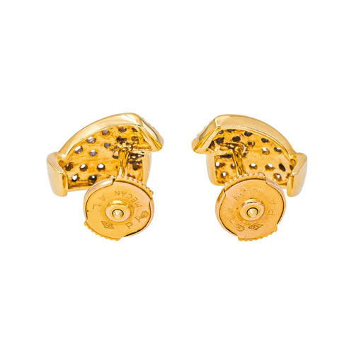 Boucles d'oreilles Boucles d’oreilles en or jaune 18 carats et diamants taille brillant 58 Facettes 2201970CN