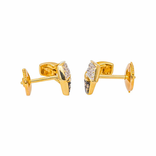 Boucles d'oreilles Boucles d’oreilles en or jaune 18 carats et diamants taille brillant 58 Facettes 2201970CN