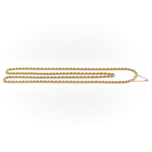 Collier Collier maille corde en or jaune 18 carats 58 Facettes 1696360CN