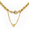 Collier Collier maille corde en or jaune 18 carats 58 Facettes 1696360CN