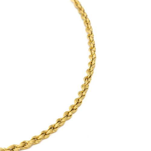 Collier Collier maille corde en or jaune 18 carats 58 Facettes 1696360CN