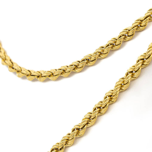 Collier Collier maille corde en or jaune 18 carats 58 Facettes 1696360CN