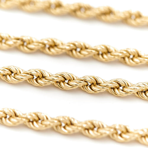 Collier Collier maille corde en or jaune 18 carats 58 Facettes 1696360CN