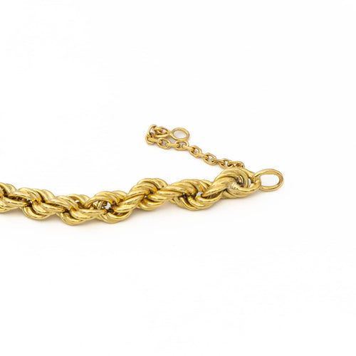Collier Collier maille corde en or jaune 18 carats 58 Facettes 1696360CN