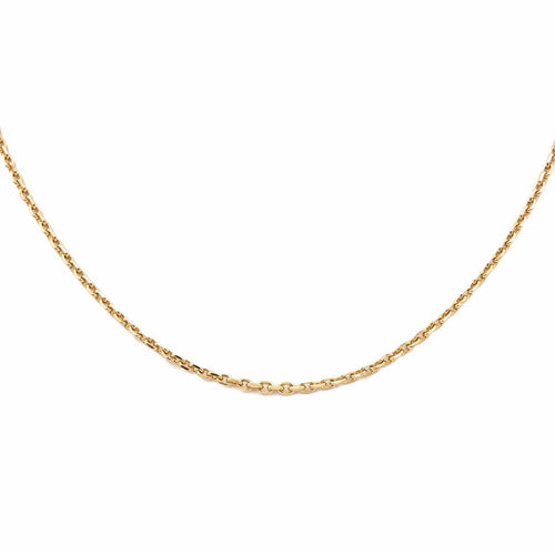 Collier Collier maille forçat en or jaune 18 carats 58 Facettes 2270823CN