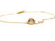 Bracelet Bracelet en or rose 18 carats avec diamant taille brillant 0,08 ct 58 Facettes 579014RV
