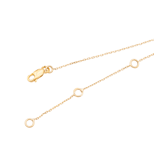 Bracelet Bracelet en or rose 18 carats avec diamant taille brillant 0,08 ct 58 Facettes 579014RV