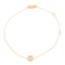 Bracelet Bracelet en or rose 18 carats avec diamant taille brillant 0,08 ct 58 Facettes 579014RV