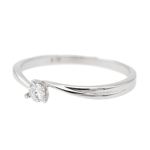 Bague 54 Bague solitaire en or blanc 18 carats avec diamant taille brillant 58 Facettes 2682326CD