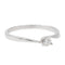 Bague 54 Bague solitaire en or blanc 18 carats avec diamant taille brillant 58 Facettes 2682326CD