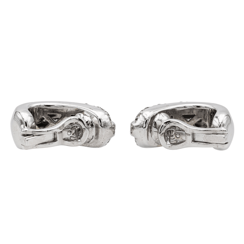 Boucles d'oreilles Boucles d’oreilles en or blanc et diamants 58 Facettes 2353173CN