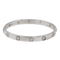 Bracelet Cartier Love - Bracelet jonc en or blanc serti de diamants 58 Facettes 2873481RV