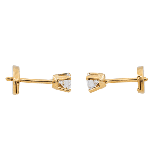 Boucles d'oreilles Boucles d'oreilles puces en or jaune et diamants 58 Facettes 3148550CN
