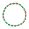 Bracelet Bracelet en or jaune et or blanc 18 carats avec émeraudes et diamants 58 Facettes 3182205CN