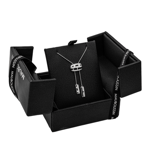 Collier Mauboussin Le vice et la vertu - Collier en or blanc et diamants 58 Facettes 2866597CN