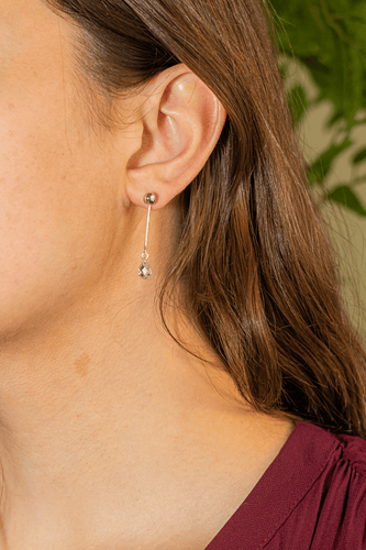 Boucles d'oreilles Boucles d'oreilles pendantes en or blanc et aigues-marines 58 Facettes 3145033CN