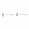 Boucles d'oreilles Boucles d'oreilles pendantes en or blanc et aigues-marines 58 Facettes 3145033CN