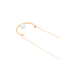 Collier Collier en or rose 18 carats avec perle de culture blanche 58 Facettes 2883061CN