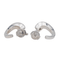 Boucles d'oreilles Boucles d’oreilles créoles - Or blanc 18 carats et diamants 58 Facettes 3837304RV