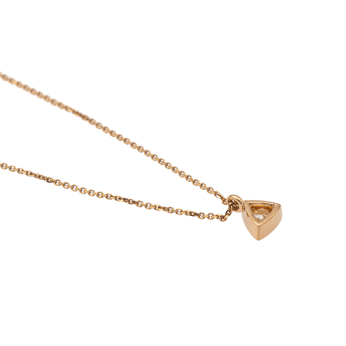 Collier Collier solitaire - Pendentif diamant en or rose 18 carats 58 Facettes 2360820CN
