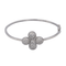 Bracelet Bracelet jonc en or blanc 18 carats serti de diamants 58 Facettes 4013368CN
