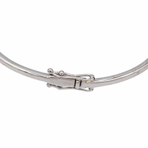 Bracelet Bracelet jonc en or blanc 18 carats serti de diamants 58 Facettes 4013368CN